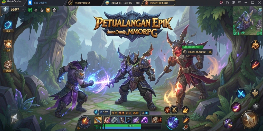 Tampilan gameplay seru dari 666FF dengan pertarungan epik.