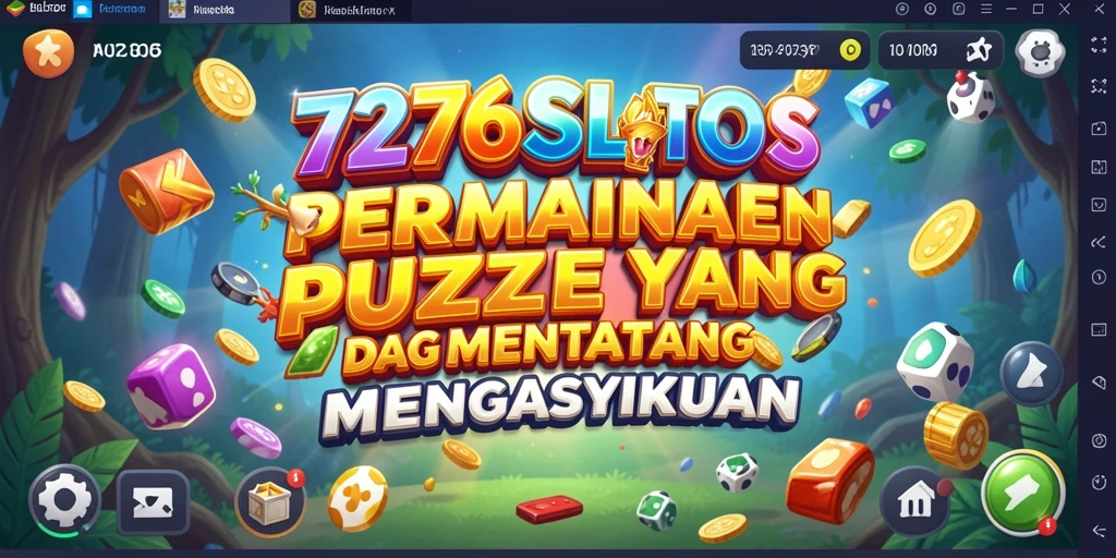 Tampilan gameplay 7276SLOTS yang penuh warna dan menantang.