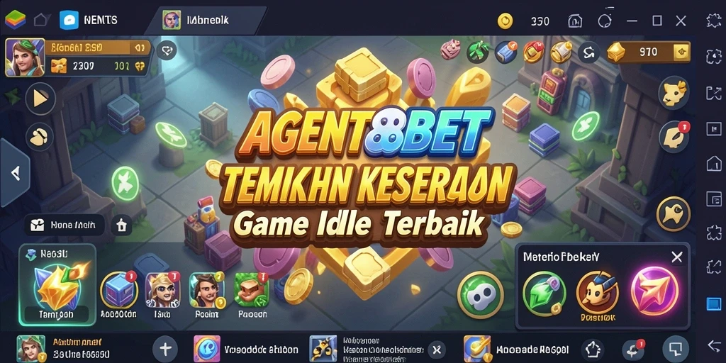 Tampilan gameplay AGENT88BET dengan fitur idle yang menarik.