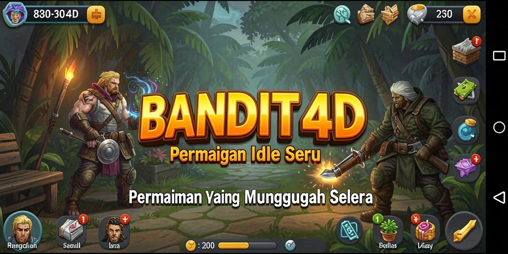 Tampilan gameplay BANDIT4D yang memikat dan menegangkan di layar.