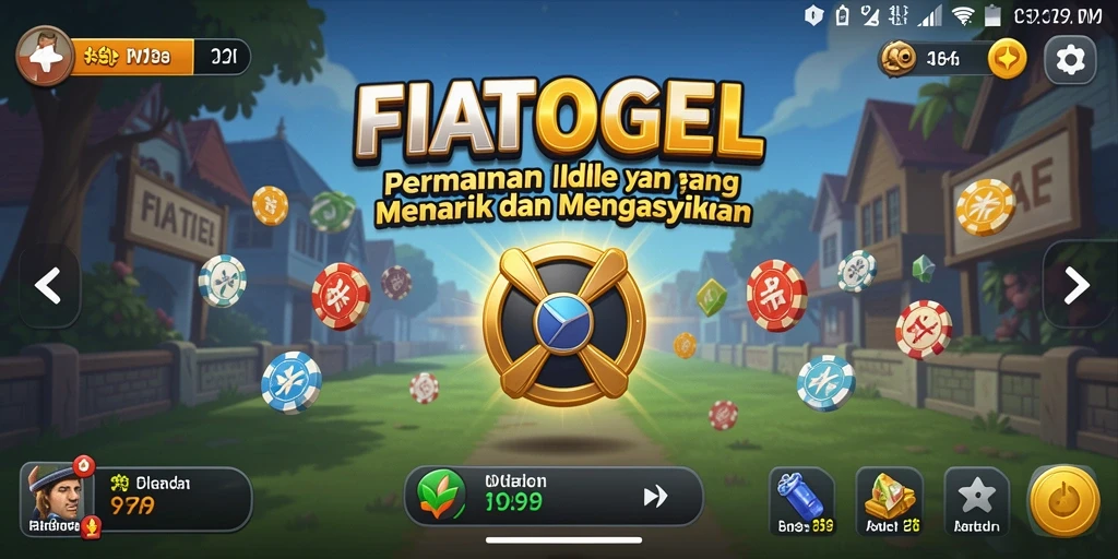 Tampilan gameplay FIATOGEL yang menarik dengan suasana santai.