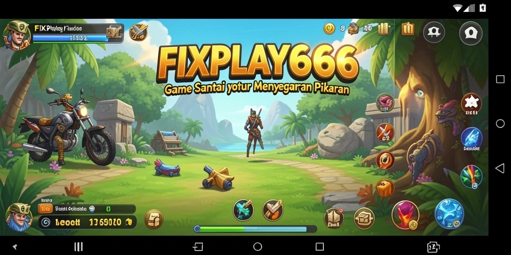Tampilan gameplay FIXPLAY666 yang ceria dan mengasyikan.