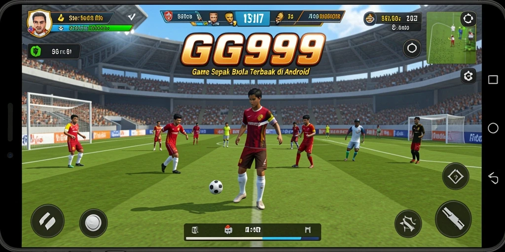 Screenshot gameplay GG999 menampilkan aksi seru di lapangan.