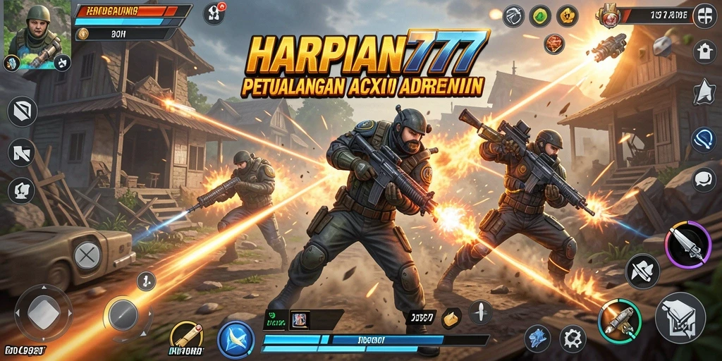 Cuplikan gameplay yang mendebarkan dalam HARAPAN777.