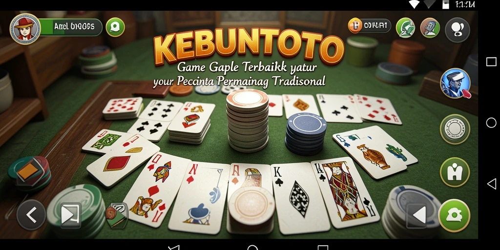Tampilan gameplay KEBUNTOTO yang mengasyikkan dalam permainan Gaple.