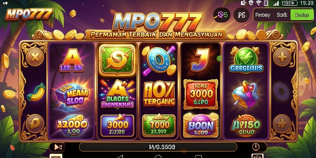 Tampilan gameplay menarik dari MPO777 dengan berbagai tema Slot.