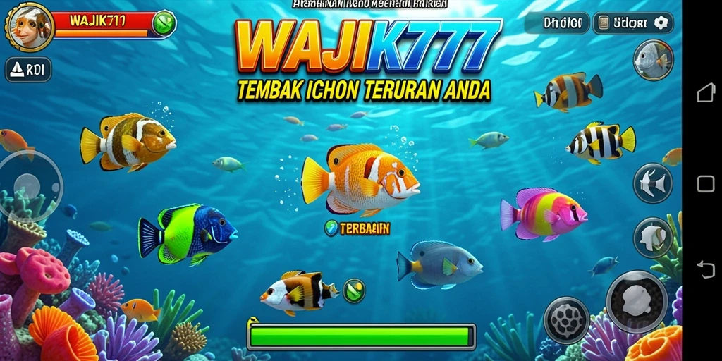 Tampilan gameplay seru dari game Tembak Ikan WAJIK777.